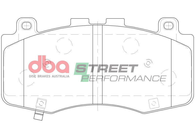 DBA SP Performance Brake Pads - DBA 2017+ Jeep Grand Cherokee SP Performance Front Brake Pads