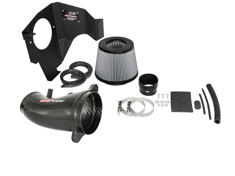 AFE Track Series Intake - aFe POWER Magnum FORCE Carbon Fiber Stage 2 Pro Dry S CAIS - 11-18 Dodge Challenger/Charger V8-6.4L