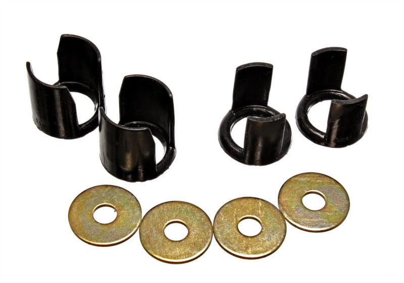 ES Subframe Bushings - Black - Energy Suspension 89-94 Nissan 240SX (S13) Black Rear Subframe Insert Set - a supplement to the subf