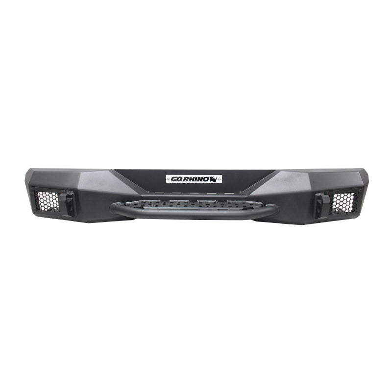GOR Rockline Bumper - Go Rhino 18-20 Jeep Wrangler JL/JLU Rockline Rear Stubby Bumper