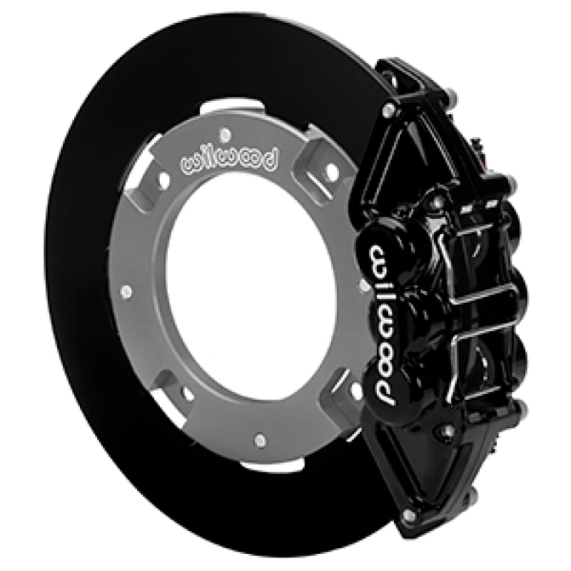 WIL UTV Big Brake Kits - Wilwood 17-21 Can-Am X3RS Black 6-Piston Rear Kit 11.25in - Undrilled Rotors