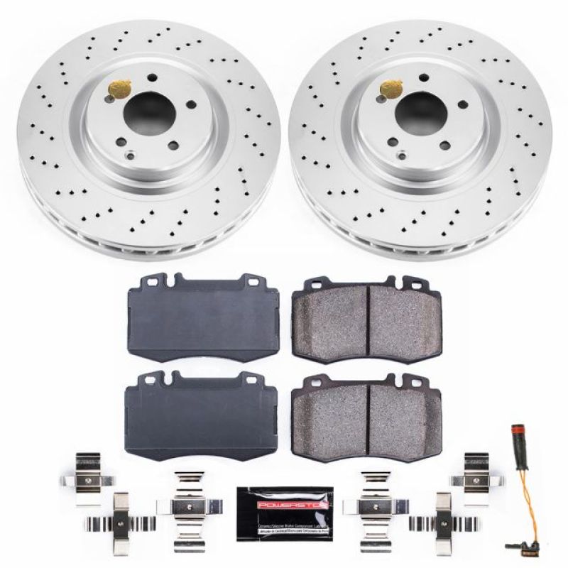 PSB Z23 Evolution Coated Kit - Power Stop 03-06 Mercedes-Benz CLK500 Front Z23 Evolution Sport Coated Brake Kit