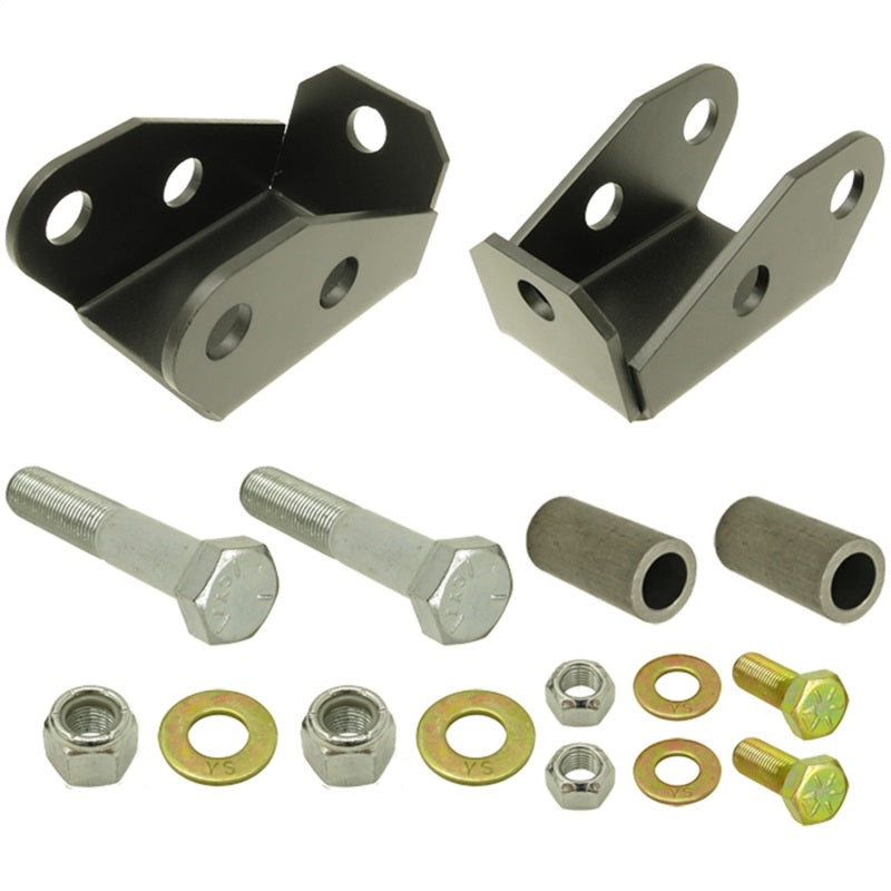 ROK Suspension Components - RockJock TJ/LJ Shock Mount Extensions Rear Lower w/ Hardware Pair