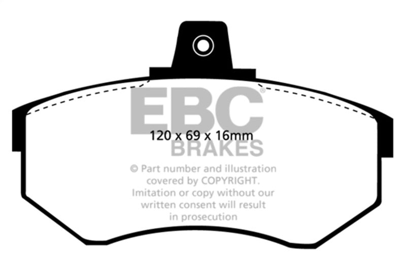 EBC Ultimax2 Brake Pad Sets - EBC 84-87 Audi 4000 1.8 Ultimax2 Front Brake Pads
