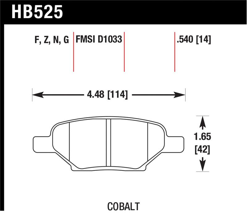 HAWK HPS Brake Pad Sets - Hawk HPS Street Brake Pads