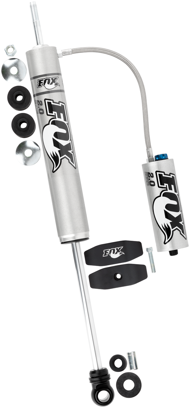 FOX 2.0 Perf Shock - Fox 03+ 4Runner 2.0 Perf Series 9.1in. Smooth Body Remote Res. Rear Shock CD Adjuster / 0-1.5in Lift