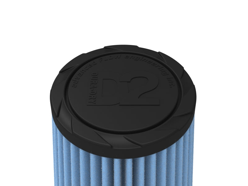 AFE Universal D2 Dura Dry Air Filter - aFe POWER Universal Clamp-On Air Filter w/ D2 Dura-Dry Media 3-5/16in F x 5in B x 3-1/2in T x 7in H