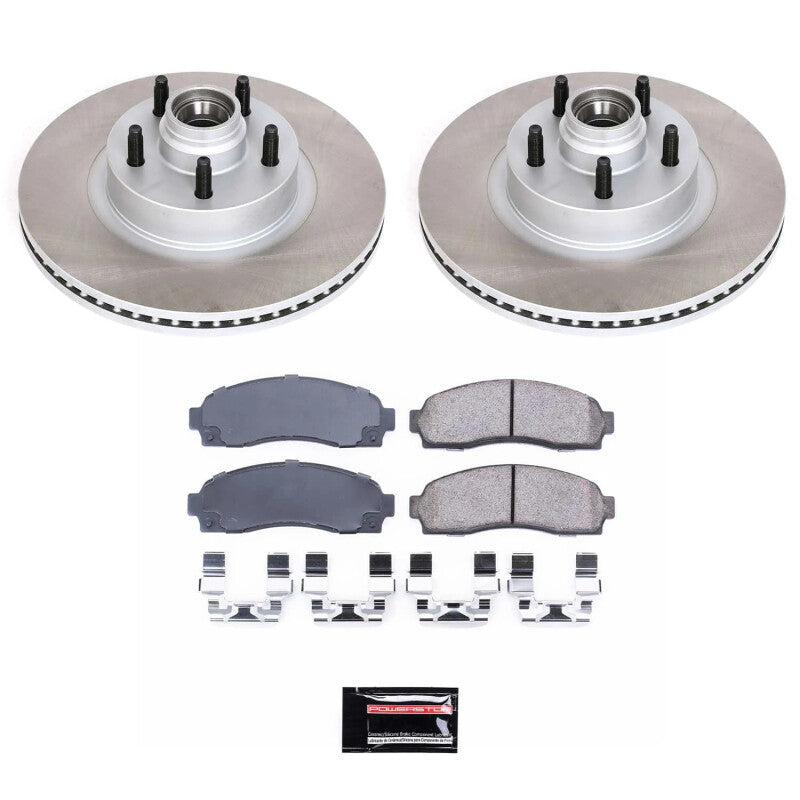 PSB Semi-Coated Rotor Kits - Power Stop 03-09 Mazda B4000 Front Semi-Coated Rotor Kit