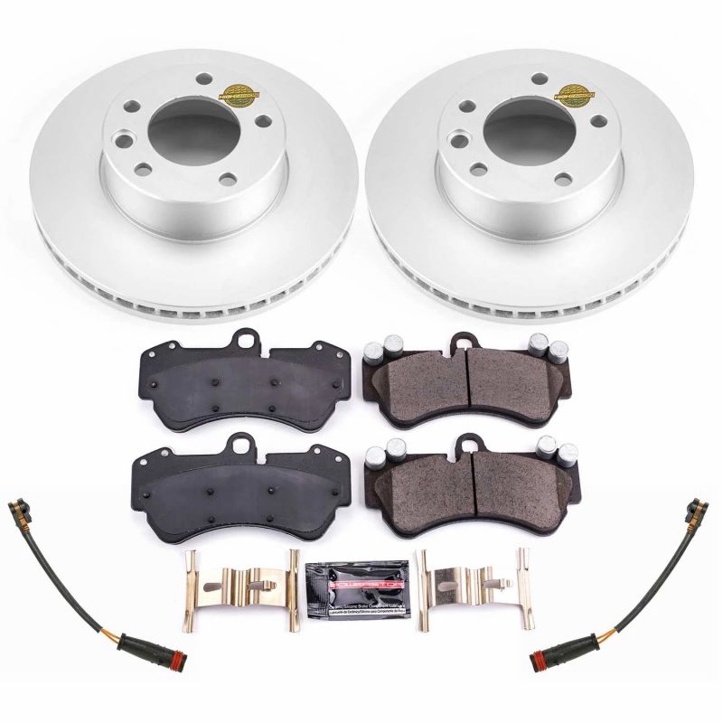 PSB Z23 Evolution Coated Kit - Power Stop 17-18 Mercedes-Benz G550 4x4 Front Z23 Evolution Sport Coated Brake Kit