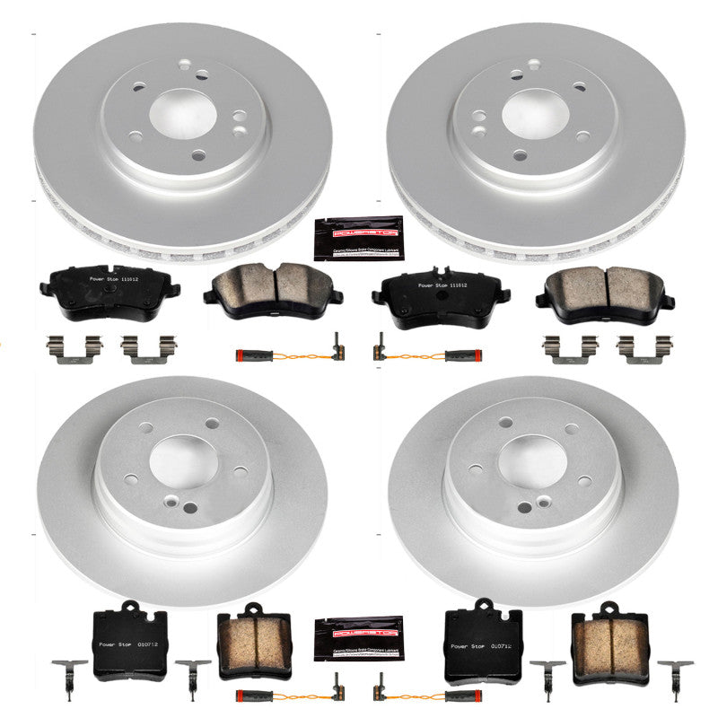 PSB Z23 Evolution Coated Kit - Power Stop 2003 Mercedes-Benz C230 Front & Rear Z23 Coated Brake Kit
