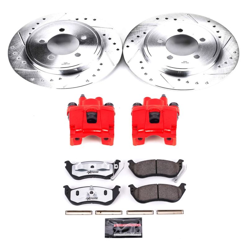 PSB Z36 Truck & Tow Kit w/Cals - Power Stop 06-10 Ford Explorer Rear Z36 Truck & Tow Brake Kit w/Calipers