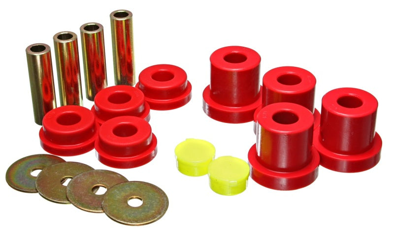 ES Subframe Bushings - Red - Energy Suspension 05-07 Scion tC Red Rear Sub Frame Bushing Set