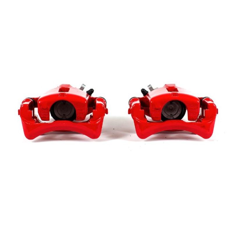 PSB Red Calipers - Power Stop 02-05 Ford Thunderbird Rear Red Calipers w/Brackets - Pair