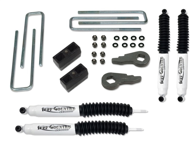 TUF Lift Kits - Tuff Country 99-06 Chevy Silverado 1500 4x4 2in Lift Kit (with Rear Lift Blocks SX8000 Shocks)