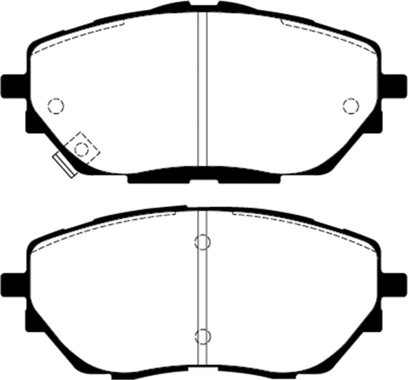 EBC Ultimax2 Brake Pad Sets - EBC 17+ Toyota C-HR 2.0L Ultimax Front Brake Pads