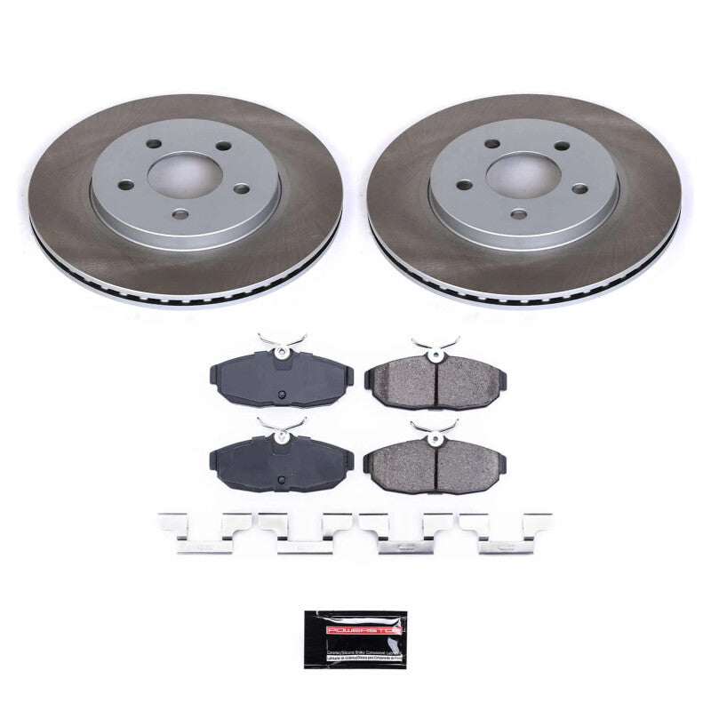 PSB Semi-Coated Rotor Kits - Power Stop 05-11 Ford Mustang Rear Semi-Coated Rotor Kit
