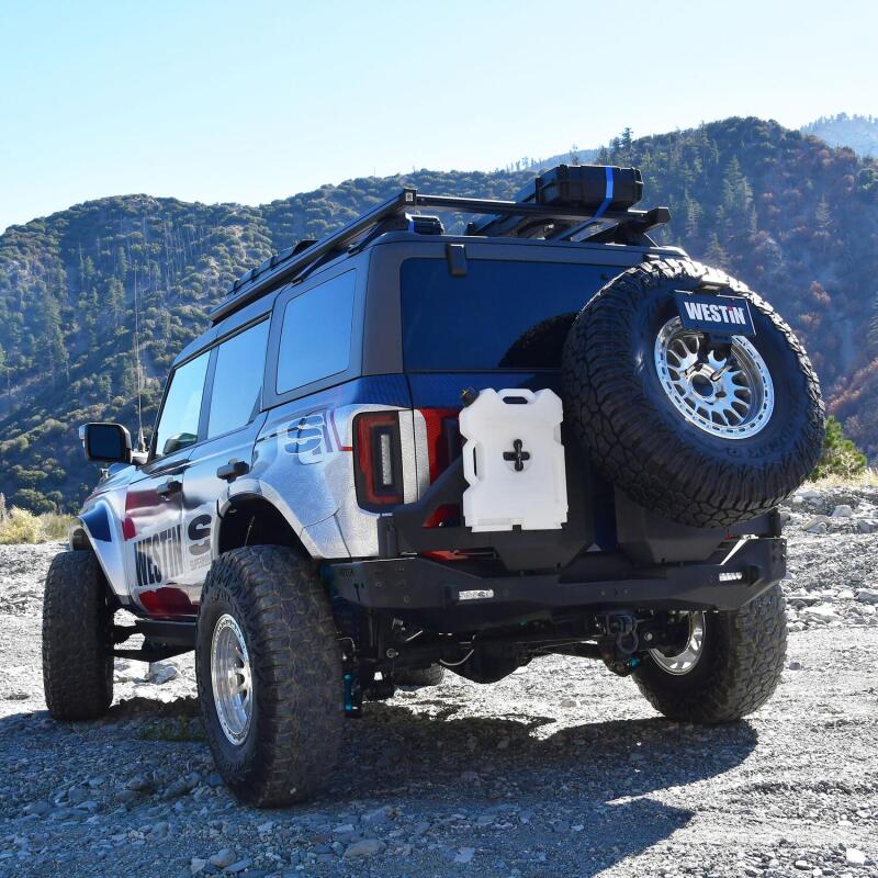 WES XTS Bumpers - Westin 18-25 Wrangler JL Accessory For XTS Rear - P/S Swingout - Tex. Blk