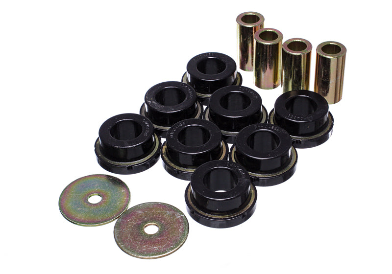ES Subframe Bushings - Black - Energy Suspension 2015 Ford Mustang (Exc Cobra) Black Subframe Bushing Set