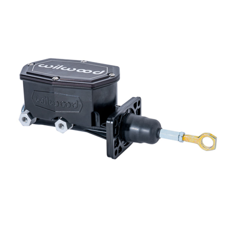 WIL Master Cylinder - Wilwood Compact Tandem Master Cylinder w/ Mopar 4 Bolt Flange w/ Pushrod 15/16in Bore - Black
