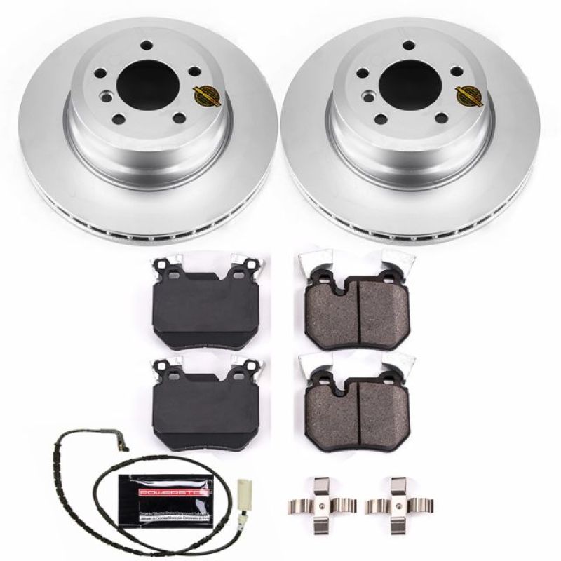 PSB Z23 Evolution Coated Kit - Power Stop 08-10 BMW 135i Rear Z23 Evolution Sport Coated Brake Kit