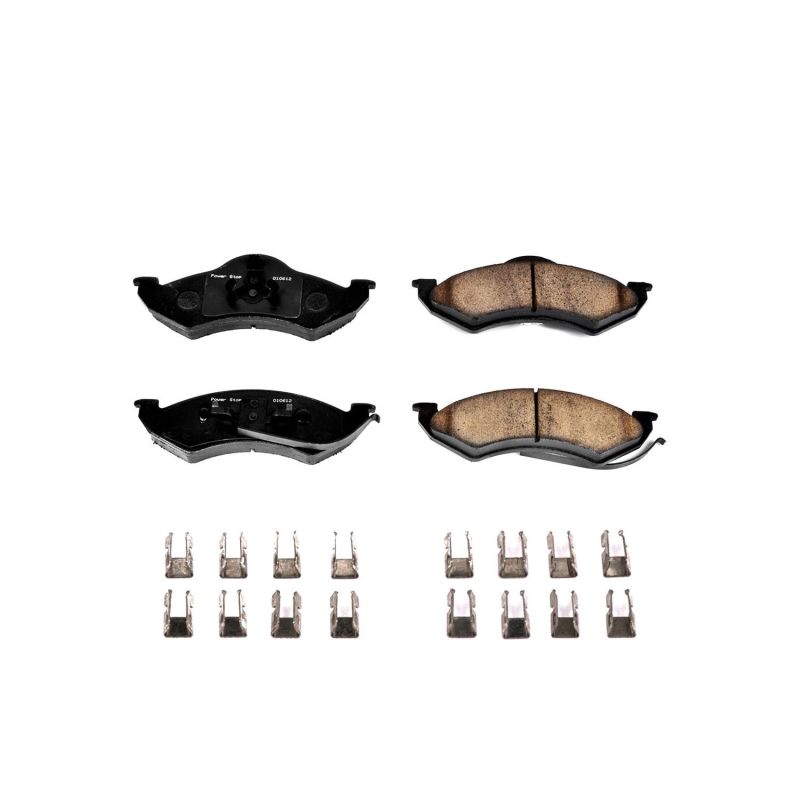 PSB Z17 Evolution Brake Pads - Power Stop 1999 Dodge Dakota Front Z17 Evolution Ceramic Brake Pads w/Hardware