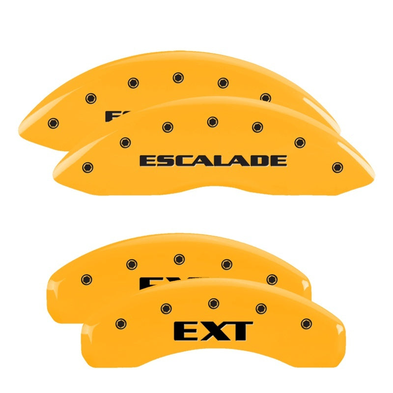 MGP Caliper Covers 4 Logo - MGP 4 Caliper Covers Engraved Fr Escalade Rear EXT Yellow Finish Blk Char 2003 Cadillac Escalade ESV