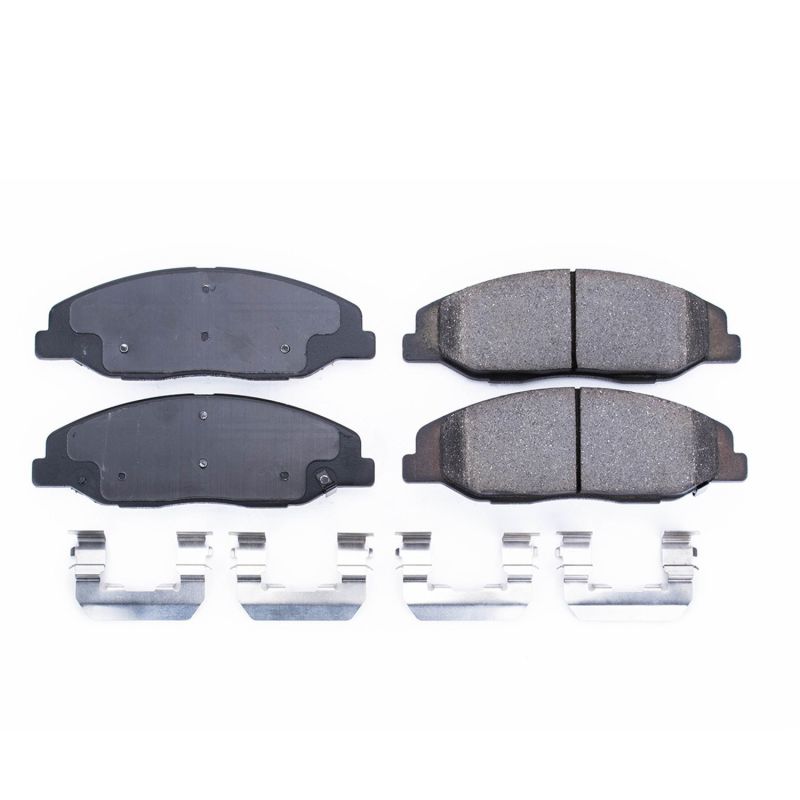 PSB Z17 Evolution Brake Pads - Power Stop 08-14 Cadillac CTS Front Z17 Evolution Ceramic Brake Pads w/Hardware