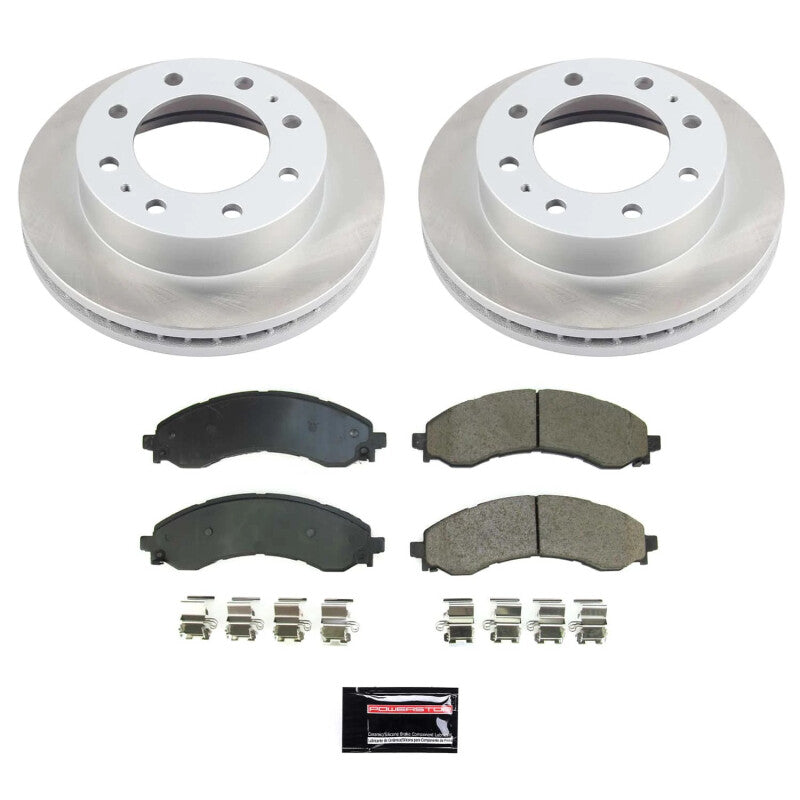 PSB Semi-Coated Rotor Kits - Power Stop 21-22 GMC Savana 3500 Front Semi-Coated Rotor Kit
