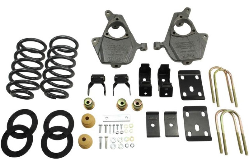 BT Lowering Kit w/o Shocks - Belltech LOWERING KIT 14 Chev/GM Silverado/Sierra Std Cab 2WD 3in or 4in Front/7in Rear w/o Shocks
