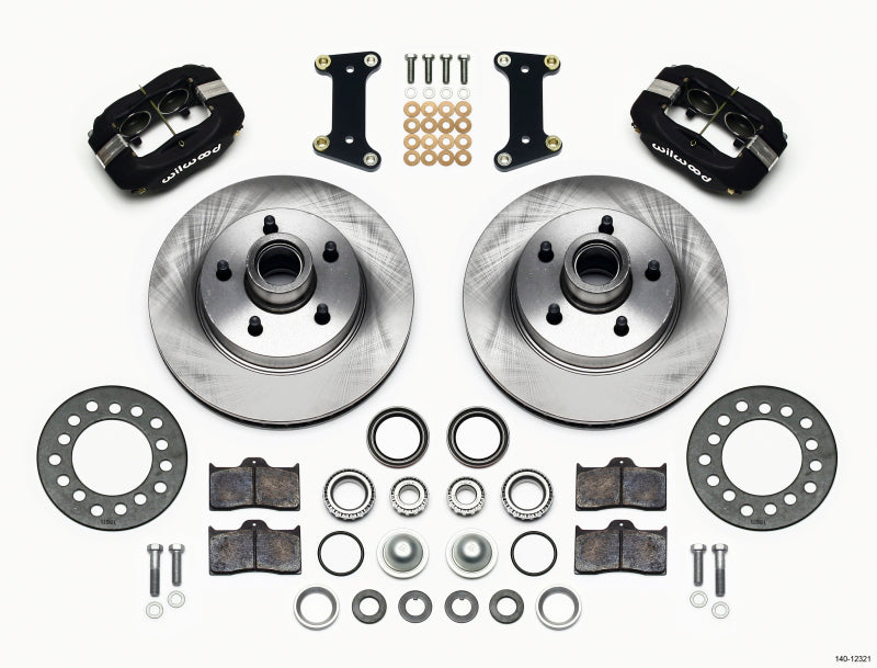 WIL Dynalite Brake Kit - Wilwood Forged Dynalite Front Kit 11.88in 1 PC Rotor&Hub Buick 1941-1956