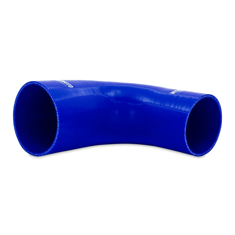 MM Couplers - 90 Deg - Mishimoto Silicone Reducer Coupler 90 Degree 3in to 4in - Blue