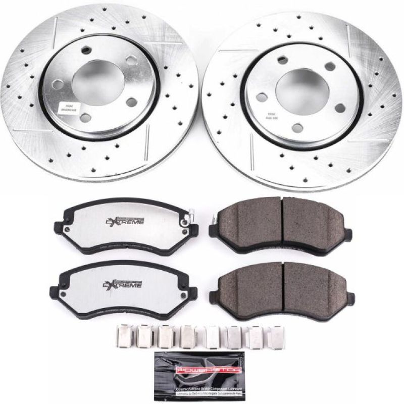 PSB Z36 Truck & Tow Kit - Power Stop 03-07 Chrysler Town & Country Front Z36 Truck & Tow Brake Kit