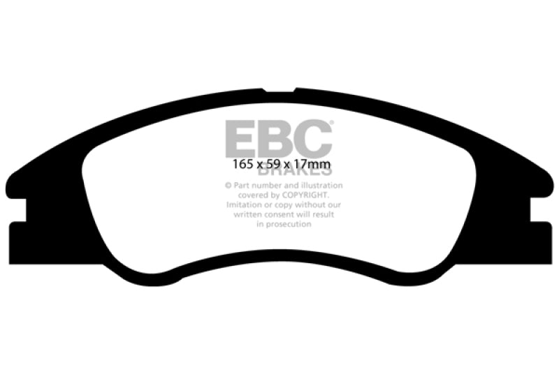 EBC Greenstuff Brake Pad Sets - EBC 04-09 Kia Spectra 1.8 Greenstuff Front Brake Pads