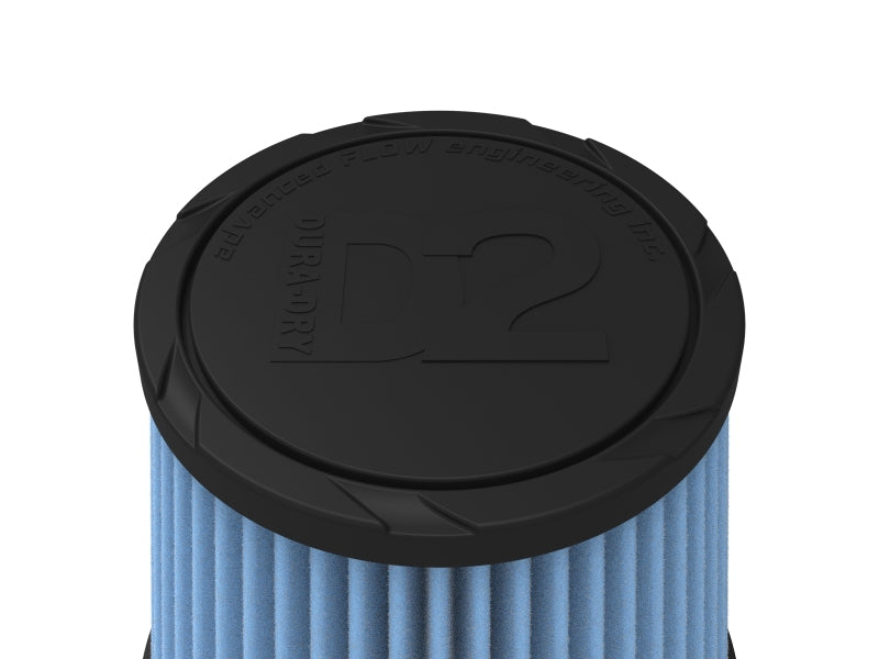 AFE Universal D2 Dura Dry Air Filter - aFe POWER Universal Clamp-On Air Filter w/ D2 Dura-Dry Media - 5in F x 6.5in B x 4.75in T x 6in H