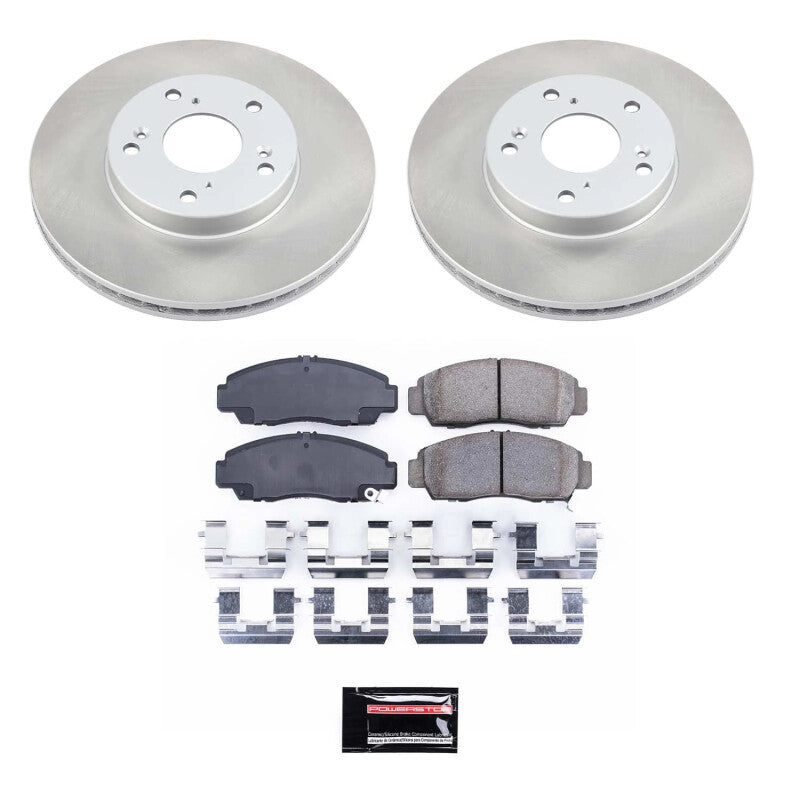 PSB Semi-Coated Rotor Kits - Power Stop 03-07 Honda Accord Front Semi-Coated Rotor Kit