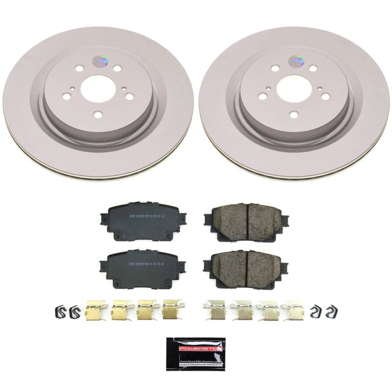 PSB Z17 Evolution Coated Kit - Power Stop 20-22 Toyota Highlander Rear Z17 Coated Brake Kit