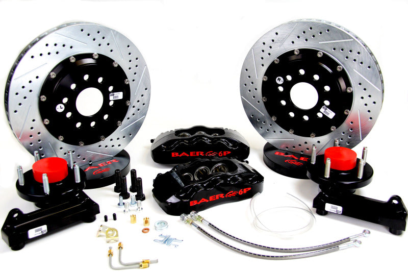 BAE Pro Brake Kits - Baer Brakes 65-66 Ford Mustang 14in Pro+ Front Brake Kit-Black-