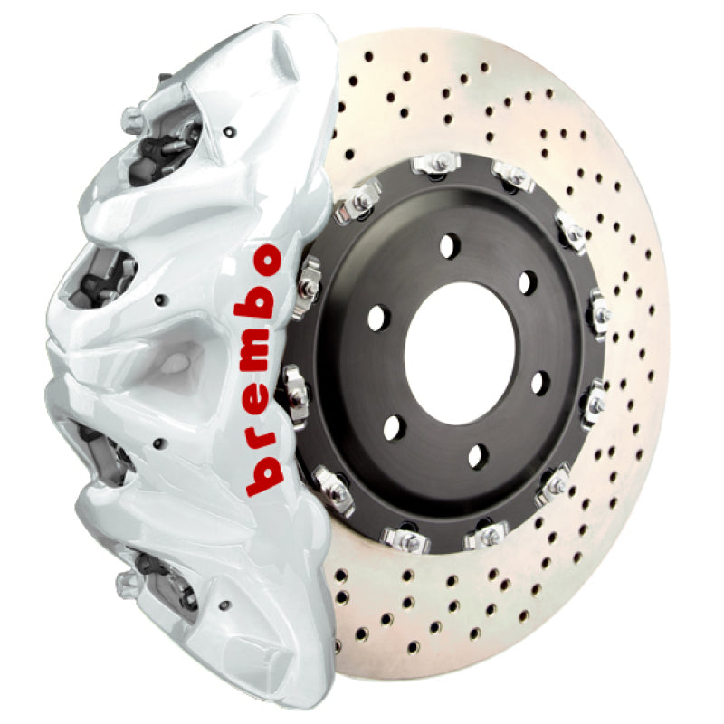 BRB Big Brake Kits - Brembo 25+ BMW X3 M50 xDrive (G45) Front GT BBK 8 Piston Cast 412x38 2pc Rotor Drilled - White