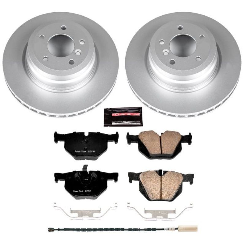 PSB Z23 Evolution Coated Kit - Power Stop 11-13 BMW 335i Rear Z23 Evolution Sport Coated Brake Kit