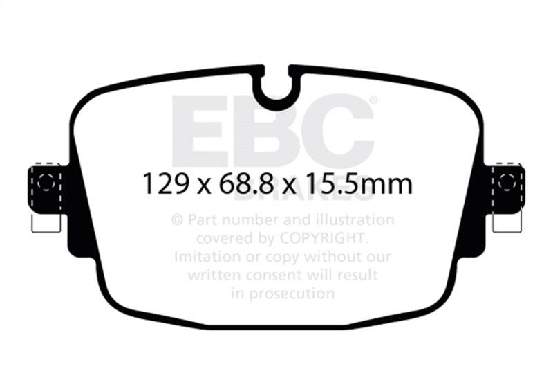 EBC Redstuff Brake Pad Sets - EBC 08-17 Audi R8 / 04-14 Lamborghini Gallardo Redstuff Rear Brake Pads