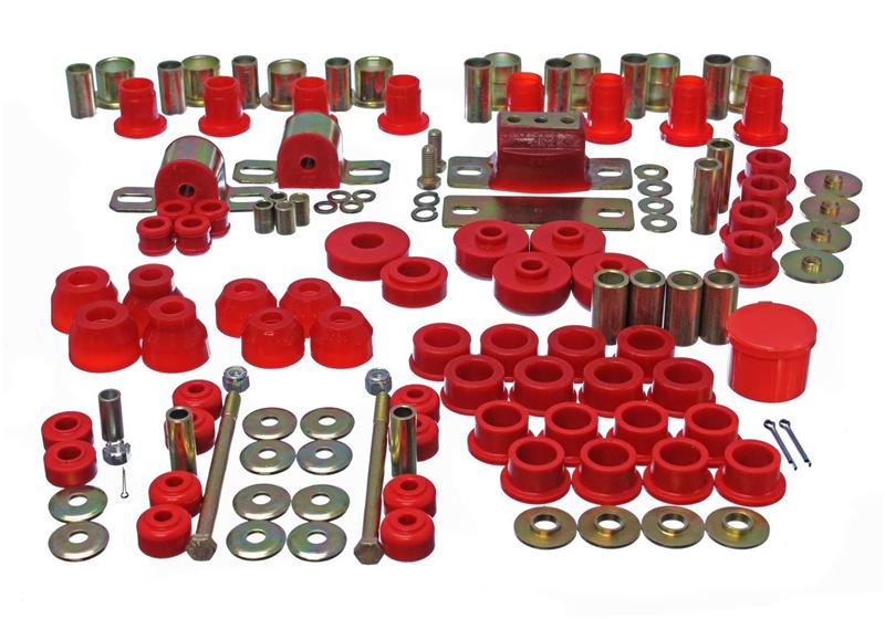 ES Hyper-Flex Sets - Red - Energy Suspension 63-82 Chevrolet Corvette Red Hyper-flex Master Bushing Set