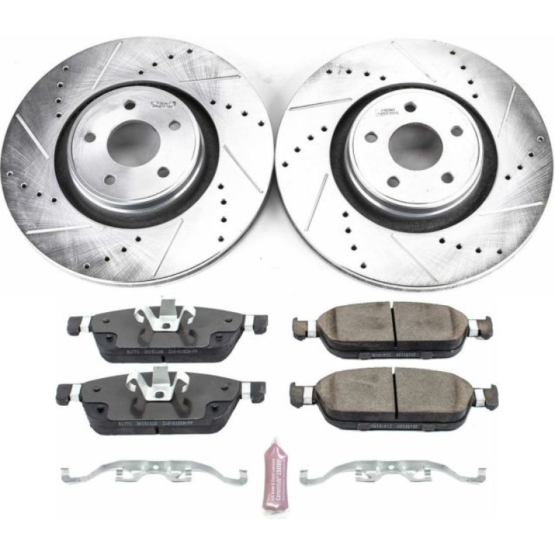 PSB Z23 Evolution Kit - Power Stop 15-18 Ford Focus Front Z23 Evolution Sport Brake Kit