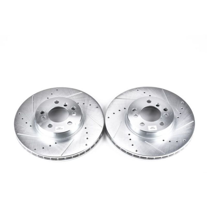 PSB Evolution Drill/Slot Rotor - Power Stop 00-06 BMW X5 Front Evolution Drilled & Slotted Rotors - Pair