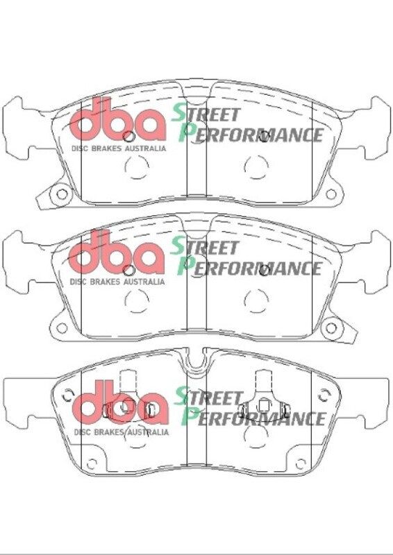 DBA SP Performance Brake Pads - DBA 11-20 Dodge Durango (330mm Front Rotor) SP Performance Front Brake Pads