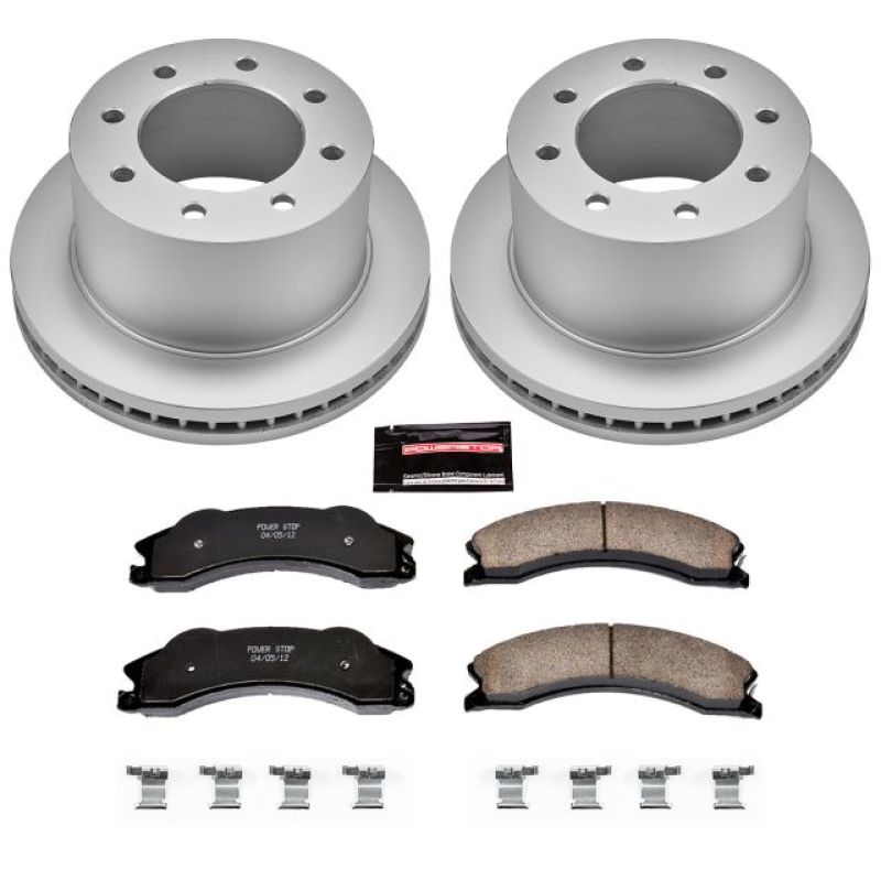 PSB Evolution Coated Rotor - Power Stop 11-19 GMC Sierra 3500 HD Rear Z17 Coated Brake Kit
