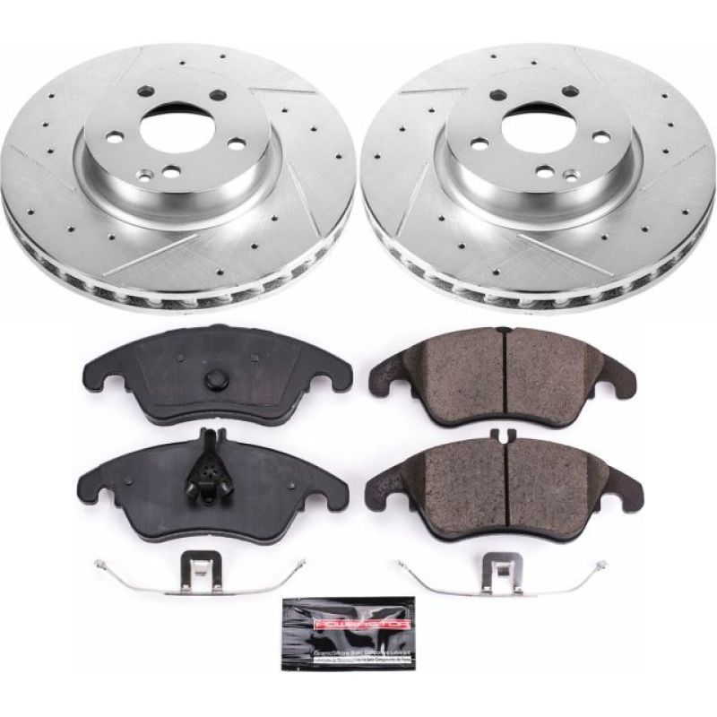 PSB Z23 Evolution Kit - Power Stop 13-14 Mercedes-Benz C300 Front Z23 Evolution Sport Brake Kit