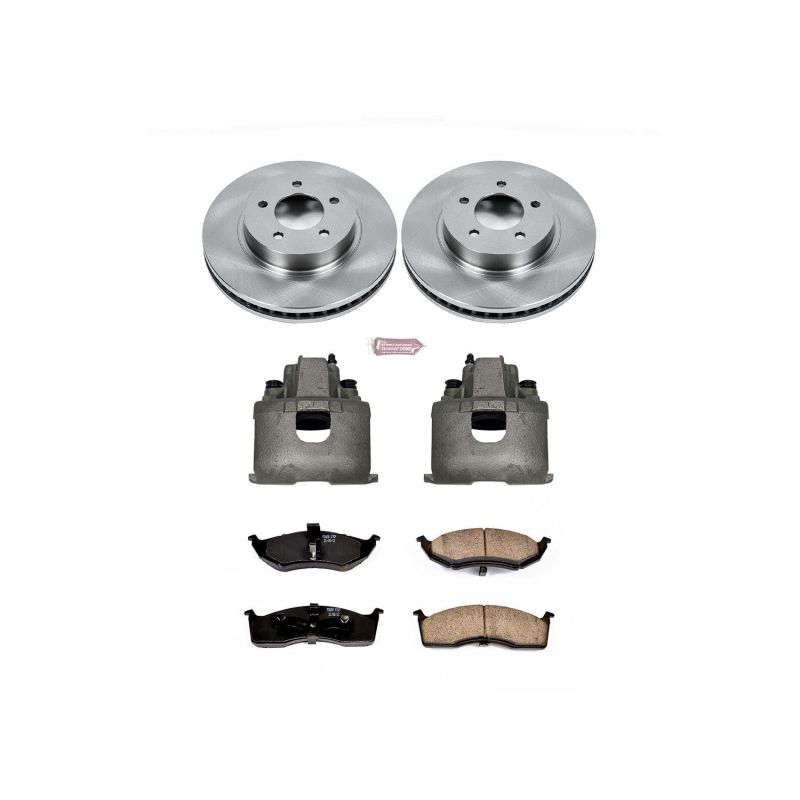 PSB Autospecialty Kit w/Cals - Power Stop 98-04 Chrysler Concorde Front Autospecialty Brake Kit w/Calipers