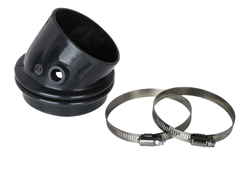 AFE Elbow Reducing Couplers - aFe Magnum FORCE Intake Coupling Kit (4-3/8 IN ID to 3-7/8 IN x 30 Deg.) Elbow Coupler - Black