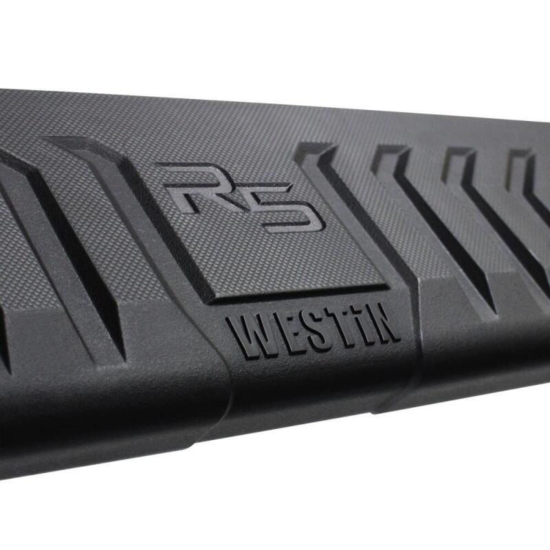 WES Nerf Bars - M-Series - Westin 99-16 Ford F-250/350/450/550 Crew Cab (6.75ft Bed) R5 M-Series Wheel-to-Wheel Nerf Bars - Blk