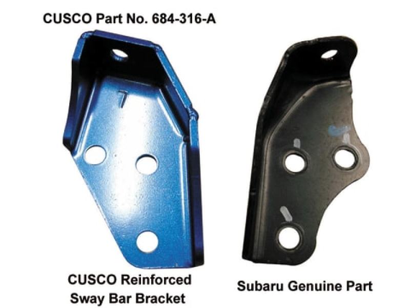 CUS Sway Bar Brackets - Cusco Rear Harder Sway Bar Bracket 03-09 Subaru Legacy GT(Does Not Fit USDM) Special Order